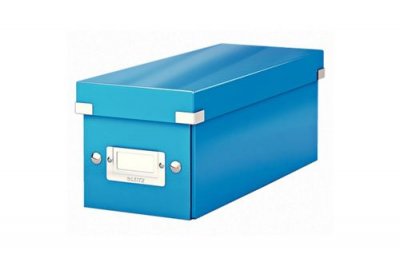 LEITZ  Wow Click & Store 60420036 Bo&icirc;te de Rangement pour DVD Bleu