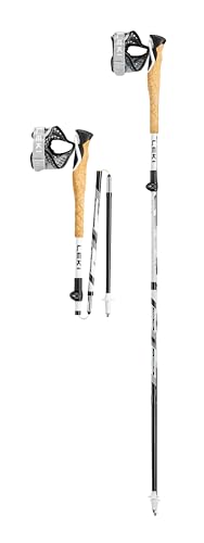LEKI  B&acirc;ton de trail Cross Trail Fx Superlite Compact Blanc/Noir