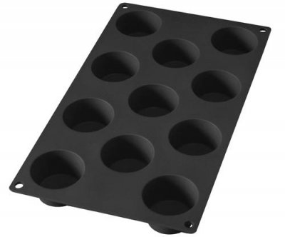 LEKUE L&eacute;ku&eacute; Moule Mini Muffins 11 Cavit&eacute;s Noir Gourmet - 1 Pack