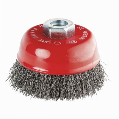 LEMAN  06425 Brosse conique en Acier ondul&eacute; &Oslash; 80 mm