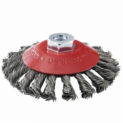 LEMAN  06428 Brosse cuvette en Acier torsad&eacute; &Oslash; 115 mm