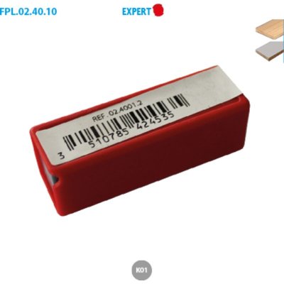 LEMAN  - 10 Plaquettes r&eacute;versibles au carbure 12x12x1,5mm 4 coupes -35&deg; - 02.4002.4 