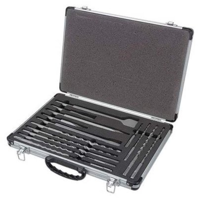 LEMAN  - Coffret 17 pieces forets et burins sds+ b&eacute;ton - 603.000.17