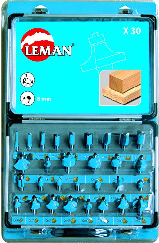LEMAN  Coffret 30 m&egrave;ches de d&eacute;fonceuse assorties queue 8mm - 42870030