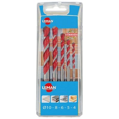 LEMAN  - Coffret 5 forets cylindriques multimateriaux - 702.000.05