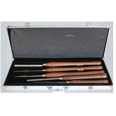 LEMAN  - Coffret bois 5 outils de tournage acier - 870.500.05