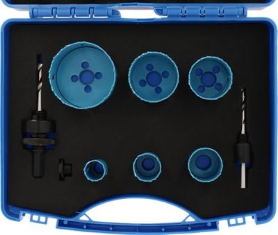 LEMAN  - Coffret de 6 tr&eacute;pans hss bi-m&eacute;tal electricien Lu. 38 mm - 3063