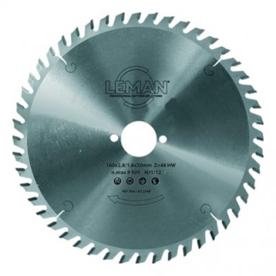 LEMAN  - Lame carbure pour machines portatives &Oslash;190x30x48z ALT Bois - 964.190.3048