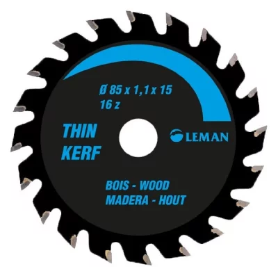 LEMAN  - Lame de scie circulaire portative fine 85x15mm 16 dents