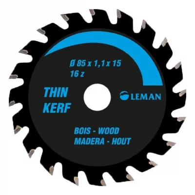 LEMAN  - Lame de scie circulaire portative fine 85x15mm 16 dents