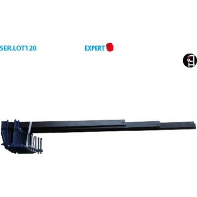 LEMAN  - Lot de 6 serre-joints saillie 120 section 35x8 serrage 600/800/1000 - LOT.120.358