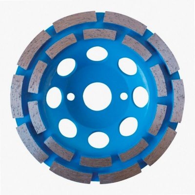 LEMAN  - Plateau double pistes b&eacute;ton D.180mm 22,2x7mm