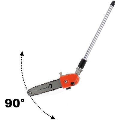 GT GARDEN L&eacute;ment &eacute;lagueuse pour multifonction 4 en 1 et outil sur perche, t&ecirc;te orientable