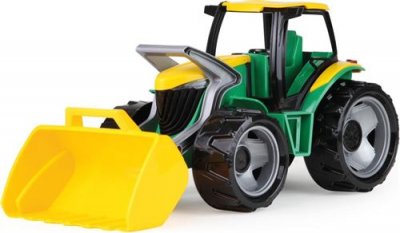 LENA  tracteur avec chargeur frontal gar&ccedil;ons 62 x 22 cm vert/jaune