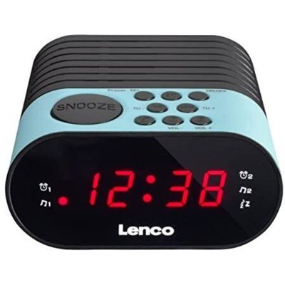 LENCO  CR-07 Blue Radio portable Noir, Bleu