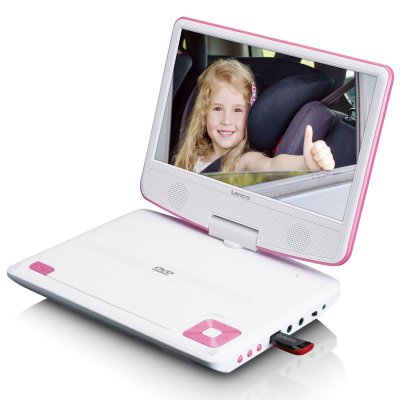 LENCO  DVP-910 Lecteur DVD portable -&eacute;cran: 9"" rose