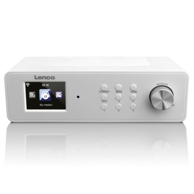 LENCO  poste radio de cuisine avec internet et FM KCR-2014 Blanc