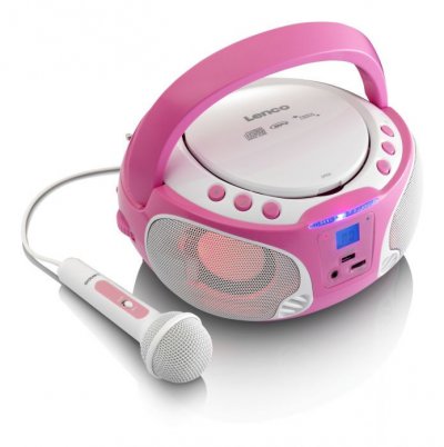 LENCO  Radio et lecteur CD SCD-650 Rose