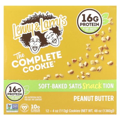LENNY & LARRY&APOS;S Lenny & Larry Complete Cookie Beurre de cacahu&egrave;tes (12 x 113 g)