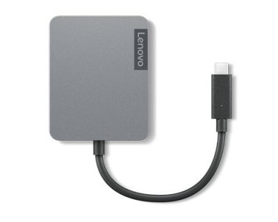 LENOVO  4X91A30366 hub & concentrateur USB 2.0 Type-C Gris 4X91A30366