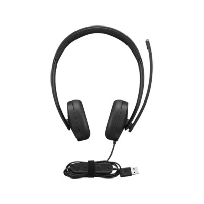LENOVO  4XD1P83425 &eacute;couteur/casque Avec fil Arceau Appels/Musique USB Type-A Noir