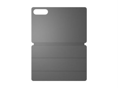 LENOVO  - &Eacute;tui &agrave; rabat pour tablette - polyur&eacute;thane (PU) - gris luna - pour Yoga Tab ZAG6