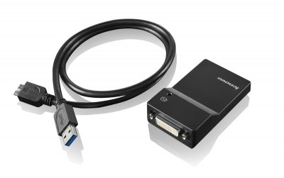 LENOVO  USB 3.0 to DVI/VGA Monitor Adapter - adaptateur video externe
