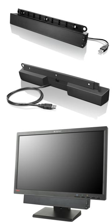 Lenovo USB Soundbar - haut-parleurs - pour PC