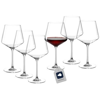 LEONARDO  014791 Puccini Set de 6 Verres Bourgogne Verre Transparent