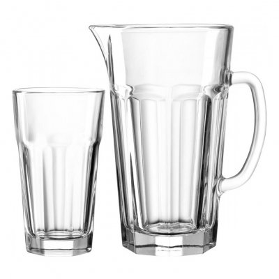 LEONARDO  - Set de 6 verres et pichet assortis - Transparent