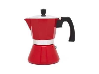 LEOPOLD VIENNA  Espresso 6 Cups Coffee Maker Rouge