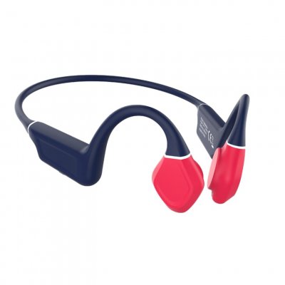 LEOTEC  earphones conduccion osea kuri azul y rojo- bateria 180mah-ipx5-llamadas LEBONE03B 