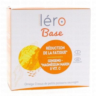 LERO  Activ' Base r&eacute;duction de la fatigue x 42 capsules