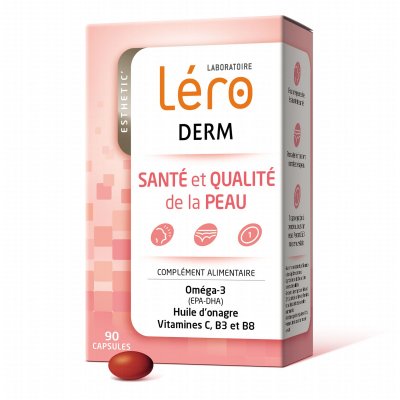 LERO  Esthetic' Derm soin de la peau lot de 3 bo&icirc;tes de 30 capsules
