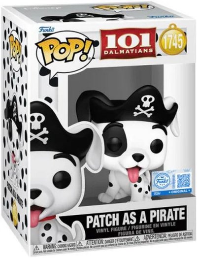 FUNKO Les 101 Dalmatiens - Figurine POP! Patch (Pirate Costume) 9 cm