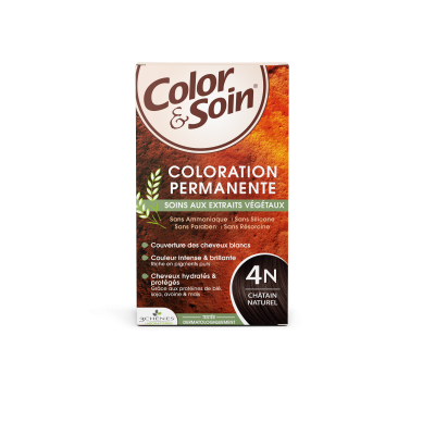 LES 3 CHENES Les 3 Ch&ecirc;nes : Color & Soin 4N - ch&acirc;tain naturel