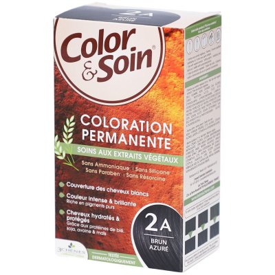 LES 3 CHENES Les 3 ch&ecirc;nes color & soin coloration brun azur&eacute; 2A 135ml