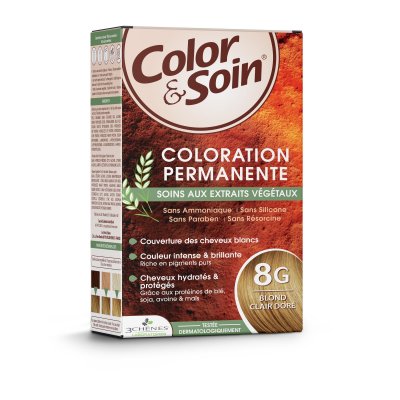 LES 3 CHENES LES 3 CH&Ecirc;NES Color&soin n&deg;8G blond clair dor&eacute;