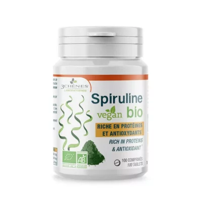LES 3 CHENES LES 3 CH&Ecirc;NES Spiruline de production biologique 60 comprim&eacute;s