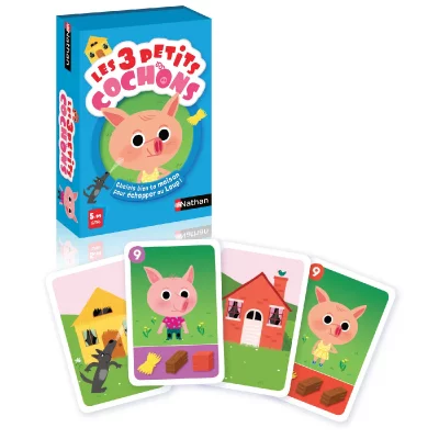 NATHAN Les 3 Petits Cochons Jeu De Cartes 