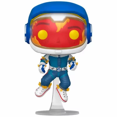 FUNKO Les 4 Fantastiques : Premiers pas - Figurine POP! Human Torch (Astronaut) 9 cm 