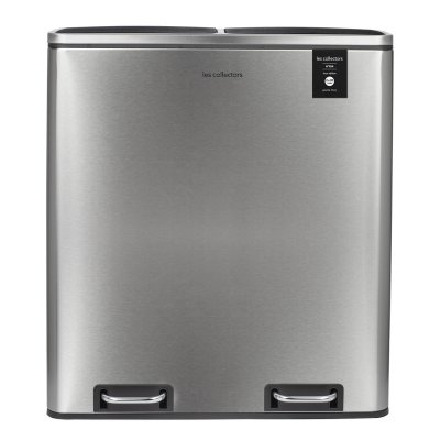 LES COLLECTORS  n&deg;904 poubelle de tri &agrave; p&eacute;dale 60L inox edition