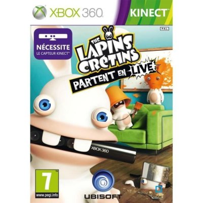 Les Lapins Cr&eacute;tins : partent en live (jeu Kinect)