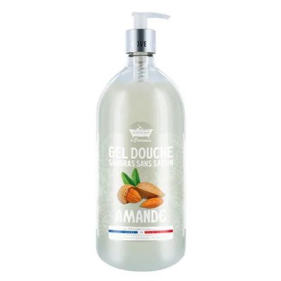 LES PETITS BAINS DE PROVENCE  Gel Douche Surgras Sans Savon Amande 1l