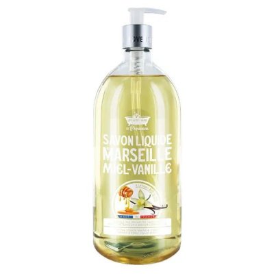 LES PETITS BAINS DE PROVENCE  Savon Liquide Miel Vanille 1 litre