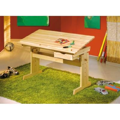  Les Tendances - Bureau inclinable pin massif clair Juliet