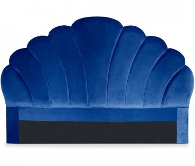GENERIQUE Les Tendances T&ecirc;te de lit velours bleu Erma L 160 cm
