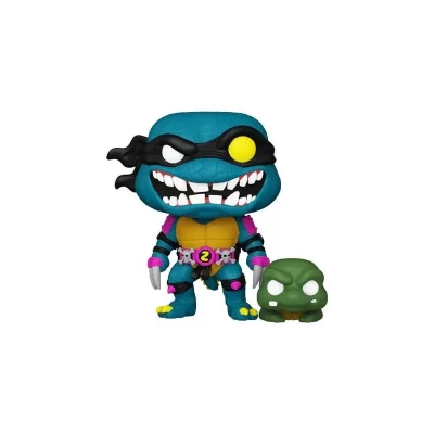 FUNKO Les Tortues Ninja - Figurine Pop & Buddy! Slash & Pre-Mutated, Turtle Slash 9 Cm