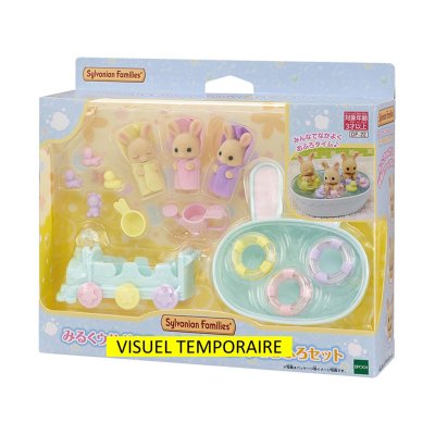 SYLVANIAN FAMILIES Les tripl&eacute;s lapin cr&egrave;me et accessoires -  5707
