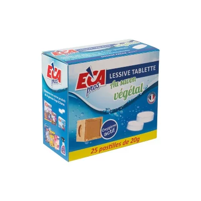 ECA PROS Lessive tous textiles et toutes temp&eacute;ratures - x25 pastilles